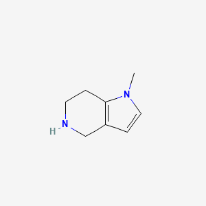 molecular formula C8H12N2 B1589656 1-Methyl-4,5,6,7-tetrahydro-1H-pyrrolo[3,2-C]pyridine CAS No. 569351-26-4