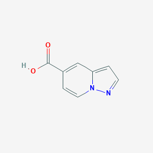 molecular formula C8H6N2O2 B1589658 Pyrazolo[1,5-a]pyridine-5-carboxylic acid CAS No. 104468-87-3
