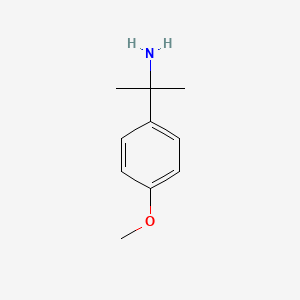 molecular formula C10H15NO B1589668 2-(4-Methoxyphenyl)propan-2-amine CAS No. 30568-44-6
