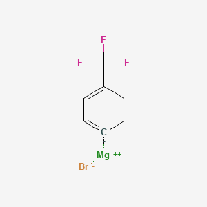 molecular formula C7H4BrF3Mg B1589676 (4-(Trifluoromethyl)phenyl)magnesium bromide CAS No. 402-51-7