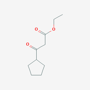 molecular formula C10H16O3 B1589695 Ethyl 3-cyclopentyl-3-oxopropanoate CAS No. 24922-00-7
