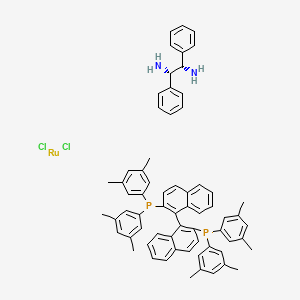 molecular formula C66H64Cl2N2P2Ru B1589699 Rucl2[(S)-xylbinap][(S,S)-dpen] CAS No. 220114-03-4