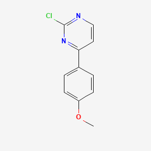molecular formula C11H9ClN2O B1589701 2-氯-4-(4-甲氧基苯基)嘧啶 CAS No. 75634-04-7