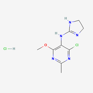 molecular formula C9H13Cl2N5O B1589712 盐酸莫西沙坦 CAS No. 75438-58-3