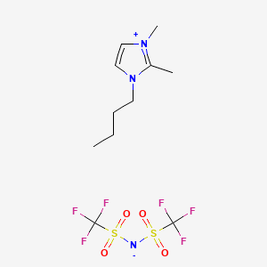 molecular formula C11H17F6N3O4S2 B1589716 1-Butyl-2,3-dimethylimidazolium Bis(trifluoromethanesulfonyl)imide CAS No. 350493-08-2