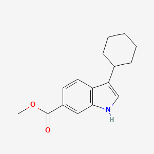 molecular formula C16H19NO2 B1589719 3-环己基-1H-吲哚-6-甲酸甲酯 CAS No. 494799-18-7
