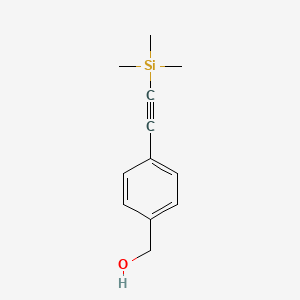 molecular formula C12H16OSi B1589720 4-(Trimethylsilylethynyl)benzyl alcohol CAS No. 275386-60-2