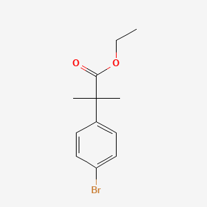 molecular formula C12H15BrO2 B1589723 Ethyl 2-(4-bromophenyl)-2-methylpropanoate CAS No. 32454-36-7