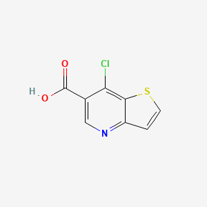 molecular formula C8H4ClNO2S B1589724 7-Chlorothieno[3,2-B]pyridine-6-carboxylic acid CAS No. 90690-94-1