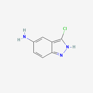 molecular formula C7H6ClN3 B1589725 3-氯-1H-吲哚-5-胺 CAS No. 41330-49-8
