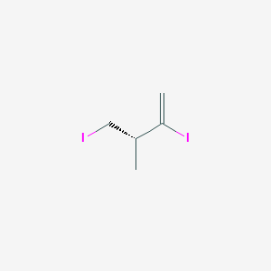 molecular formula C5H8I2 B1589726 (R)-2-Iodo-3-(iodomethyl)but-1-ene CAS No. 481048-22-0