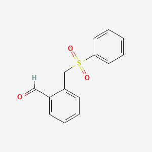 molecular formula C14H12O3S B1589730 2-(Phenylsulfonylmethyl)benzaldehyde CAS No. 468751-38-4
