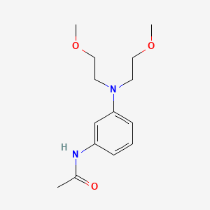 molecular formula C14H22N2O3 B1589735 N-[3-[bis(2-methoxyethyl)amino]phenyl]acetamide CAS No. 24294-01-7