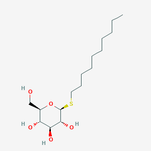 molecular formula C16H32O5S B1589744 (2S,3R,4S,5S,6R)-2-(Decylthio)-6-(hydroxymethyl)tetrahydro-2H-pyran-3,4,5-triol CAS No. 98854-16-1
