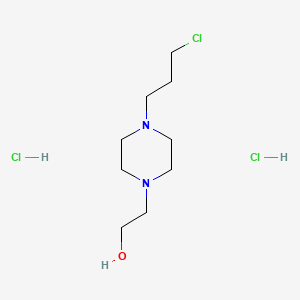 molecular formula C9H20Cl2N2O B1589772 4-(3-Chloropropyl)piperazine-1-ethanol dihydrochloride CAS No. 3445-00-9