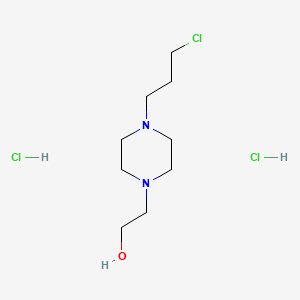 molecular formula C9H21Cl3N2O B1589772 4-(3-氯丙基)哌嗪-1-乙醇二盐酸盐 CAS No. 3445-00-9
