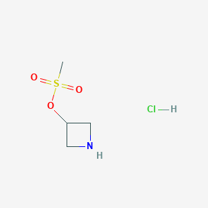 molecular formula C4H10ClNO3S B1589773 3-Methanesulfonatoazetidine hydrochloride CAS No. 36476-89-8