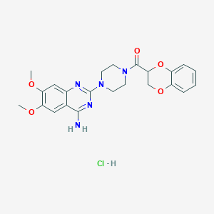 molecular formula C23H26ClN5O5 B1589787 Doxazosin hydrochloride CAS No. 70918-01-3
