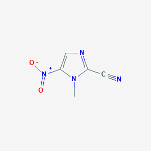 molecular formula C5H4N4O2 B1589792 1-methyl-5-nitro-1H-imidazole-2-carbonitrile CAS No. 1615-42-5