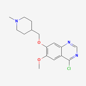 molecular formula C16H20ClN3O2 B1589794 4-Chloro-6-methoxy-7-((1-methylpiperidin-4-yl)methoxy)quinazoline CAS No. 264208-72-2