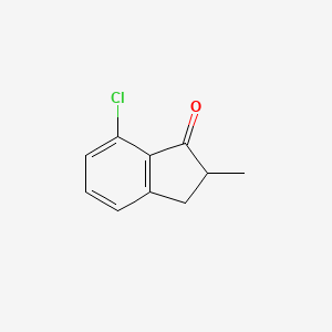 molecular formula C10H9ClO B1589797 7-Chloro-2-methyl-2,3-dihydro-1H-inden-1-one CAS No. 213381-42-1
