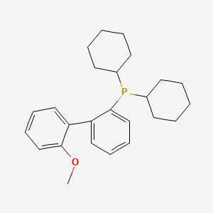 molecular formula C25H33OP B1589798 2-(Dicyclohexylphosphino)-2'-methoxybiphenyl CAS No. 255835-82-6