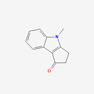 molecular formula C12H11NO B1589802 4-methyl-2,3-dihydrocyclopenta[b]indol-1(4H)-one CAS No. 50776-26-6