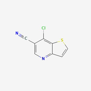 molecular formula C8H3ClN2S B1589803 7-Chlorothieno[3,2-b]pyridine-6-carbonitrile CAS No. 700844-09-3