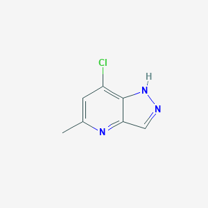 molecular formula C7H6ClN3 B1589820 7-chloro-5-methyl-1H-pyrazolo[4,3-b]pyridine CAS No. 94220-38-9