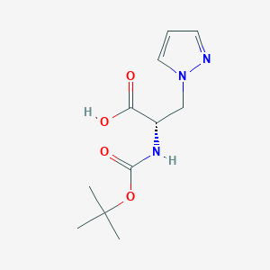 (S)-2-((tert-Butoxycarbonyl)amino)-3-(1H-pyrazol-1-yl)propanoic acid