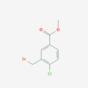molecular formula C9H8BrClO2 B1589878 Methyl 3-(bromomethyl)-4-chlorobenzoate CAS No. 220464-68-6