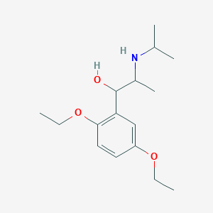 molecular formula C16H27NO3 B158988 1-(2,5-Diethoxyphenyl)-2-(propan-2-ylamino)propan-1-ol CAS No. 1907-66-0