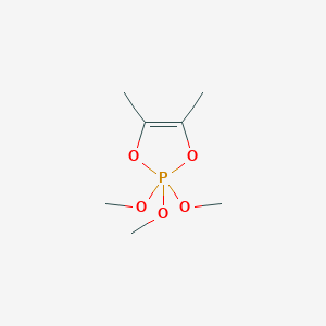 molecular formula C7H15O5P B158989 1,3,2-Dioxaphosphole, 2,2-dihydro-2,2,2-trimethoxy-4,5-dimethyl- CAS No. 1665-79-8