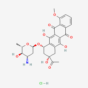 molecular formula C27H30ClNO10 B1589892 4'-Epidaunorubicin hydrochloride CAS No. 56390-08-0