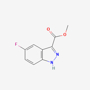 molecular formula C9H7FN2O2 B1589910 Methyl 5-fluoro-1H-indazole-3-carboxylate CAS No. 78155-73-4