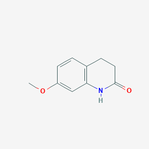 molecular formula C10H11NO2 B1589916 7-甲氧基-3,4-二氢喹啉-2(1H)-酮 CAS No. 22246-17-9