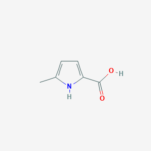 molecular formula C6H7NO2 B1589917 5-Methyl-1H-pyrrole-2-carboxylic acid CAS No. 3757-53-7