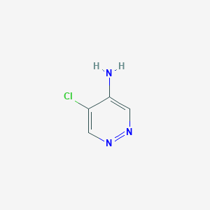 molecular formula C4H4ClN3 B1589922 5-Chloropyridazin-4-amine CAS No. 53180-92-0