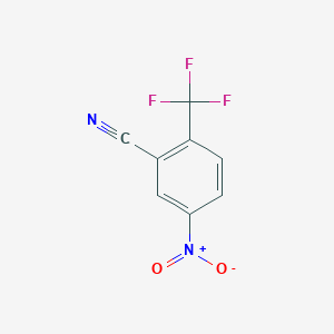 molecular formula C8H3F3N2O2 B1589939 5-Nitro-2-(trifluoromethyl)benzonitrile CAS No. 887350-95-0