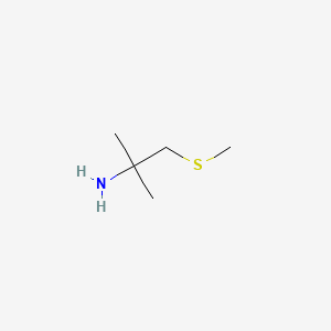 B1589975 2-Propanamine, 2-methyl-1-(methylthio)- CAS No. 36567-04-1