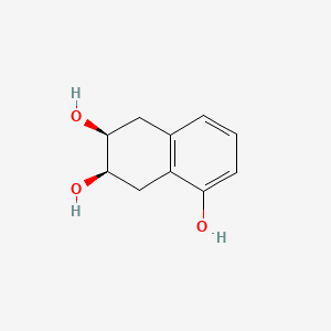 molecular formula C10H12O3 B1589977 cis-5,6,7,8-Tetrahydronaphthalene-1,6,7-triol CAS No. 35697-16-6