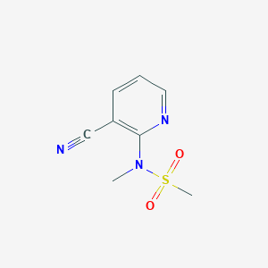 molecular formula C8H9N3O2S B1589984 N-(3-氰基吡啶-2-基)-N-甲基甲磺酰胺 CAS No. 73161-37-2