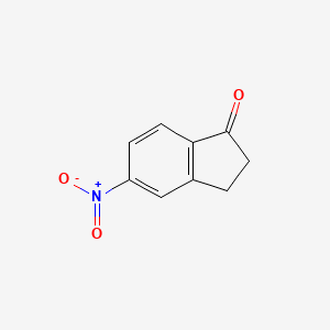 molecular formula C9H7NO3 B1590004 5-Nitro-2,3-dihydro-1H-inden-1-one CAS No. 22246-24-8
