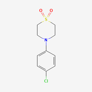 molecular formula C10H12ClNO2S B1590016 4-(4-Chlorophenyl)thiomorpholine 1,1-Dioxide CAS No. 82222-74-0