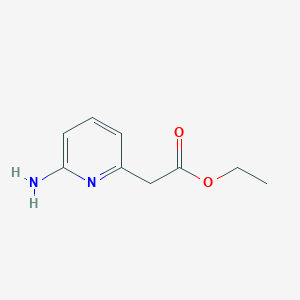molecular formula C9H12N2O2 B1590022 Ethyl 2-(6-aminopyridin-2-yl)acetate CAS No. 71469-82-4