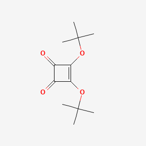 molecular formula C12H18O4 B1590033 3,4-Di(tert-butoxy)-3-cyclobutene-1,2-dione CAS No. 66478-66-8