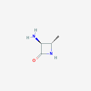 molecular formula C4H8N2O B1590034 (3S,4S)-3-Amino-4-methylazetidin-2-one CAS No. 87791-62-6