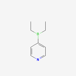 molecular formula C9H14BN B1590037 4-(Diethylboranyl)pyridine CAS No. 93830-58-1