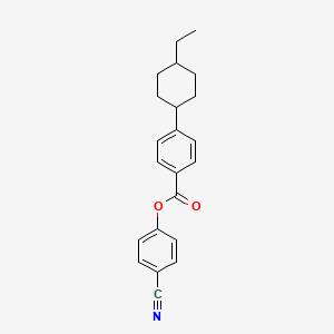 molecular formula C22H23NO2 B1590051 4-Cyanophenyl 4-(trans-4-ethylcyclohexyl)benzoate CAS No. 89331-97-5