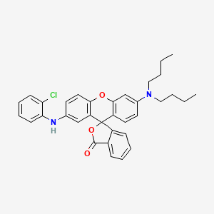 molecular formula C34H33ClN2O3 B1590052 2'-(2-Chloroanilino)-6'-(dibutylamino)fluoran CAS No. 82137-81-3